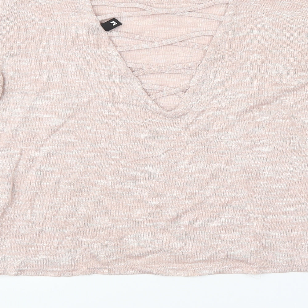 H&M Womens Pink Pullover Jumper Size M