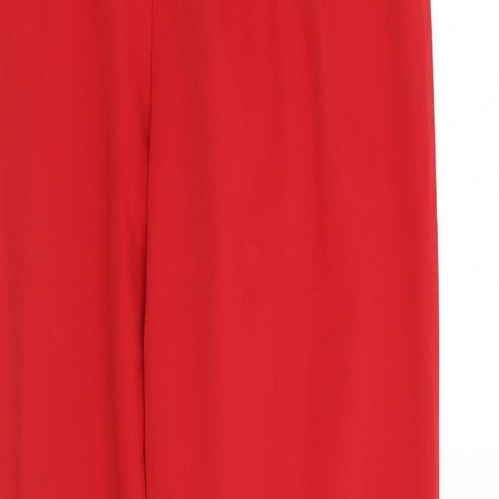 ASOS Womens Red Trousers Size 6 L26 in