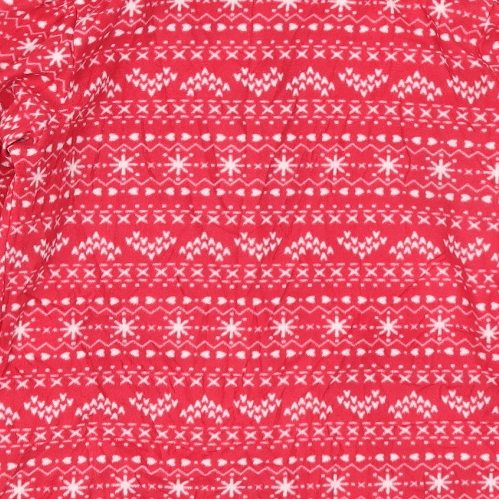 George Girls Red Geometric Top Pyjama Top Size 11-12 Years - Christmas Prints
