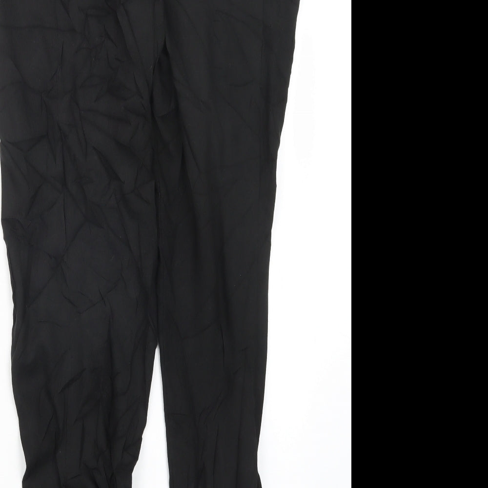 F&F Womens Black Trousers Size 10 L30 in