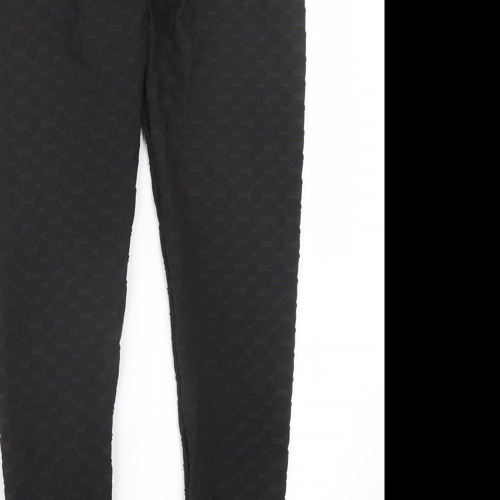 Preworn Womens Black Trousers Size L L25.5 in
