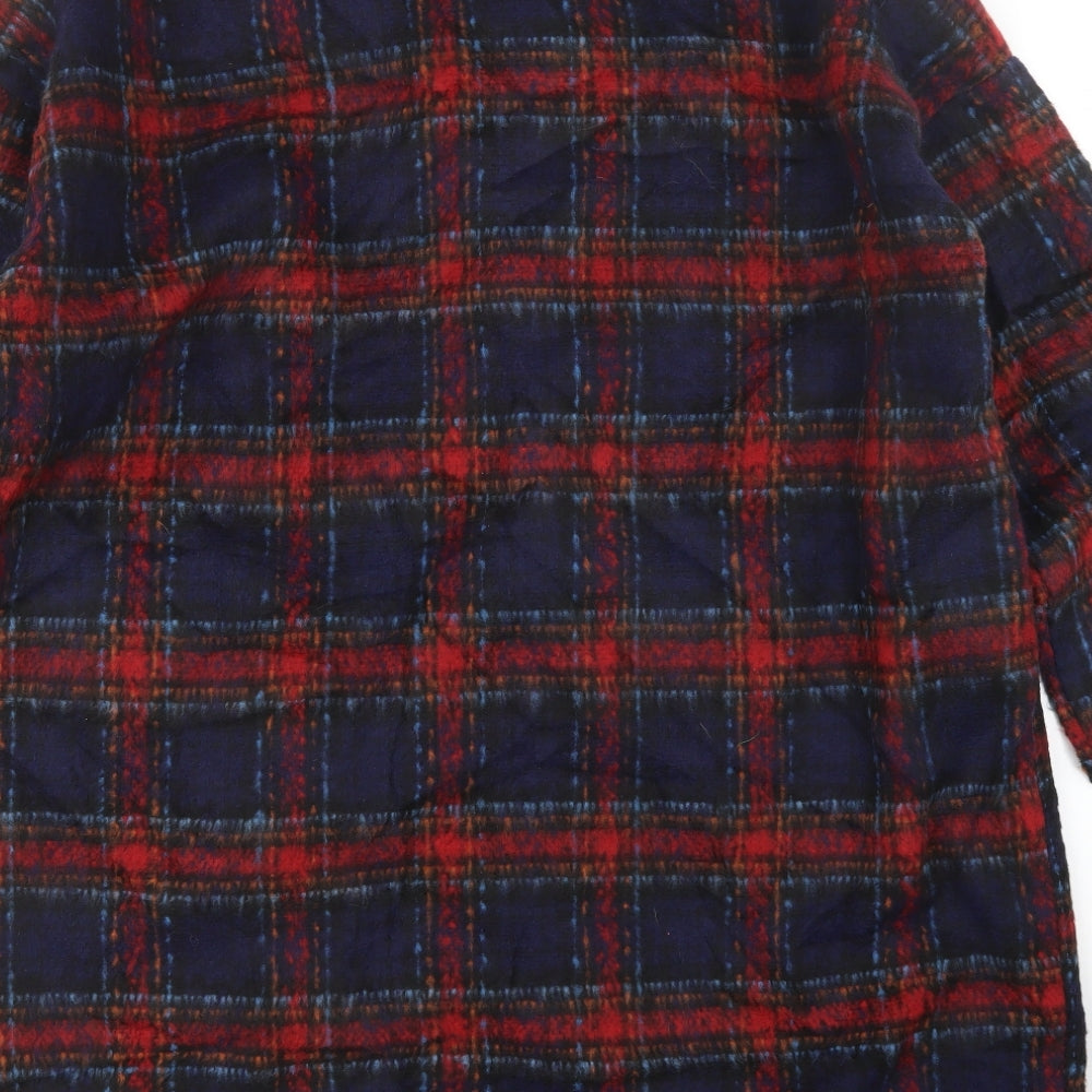 QED London Womens Red Check Jacket Size 16