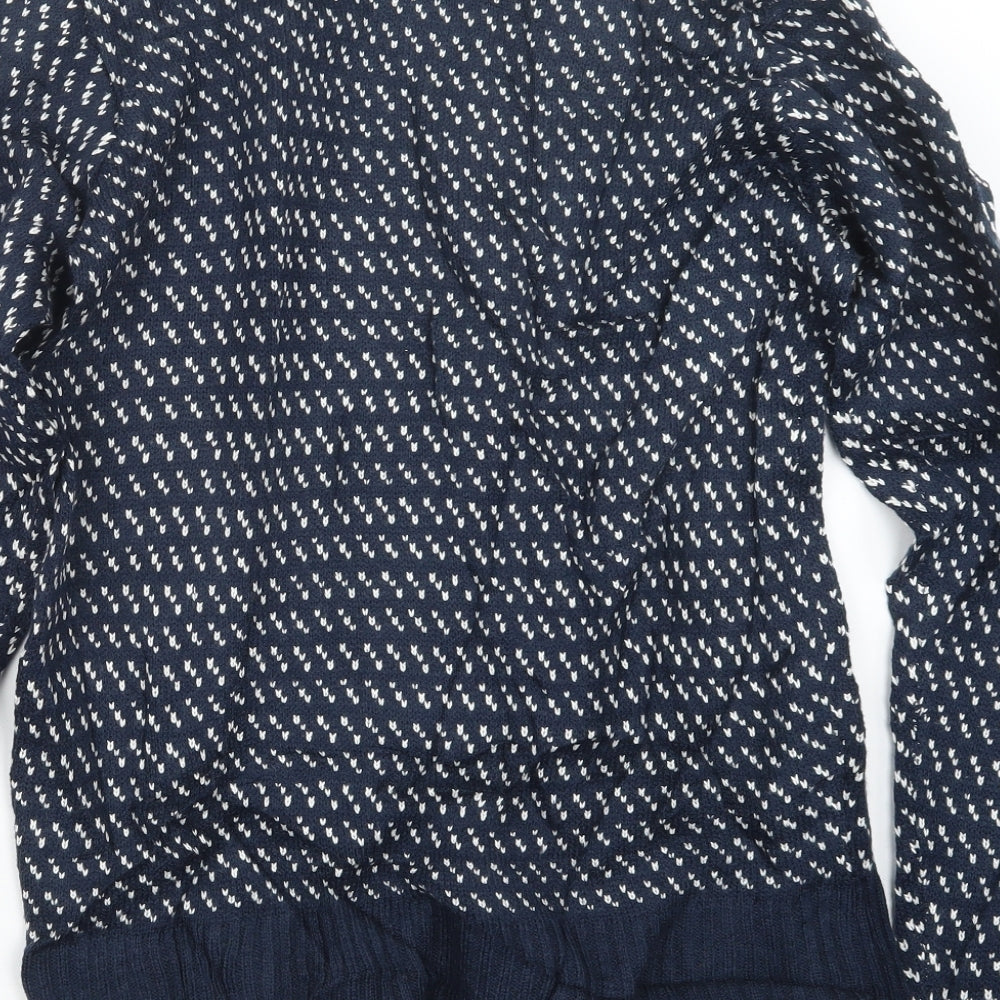 Another Influence Mens Blue Knit Pullover Jumper Size M