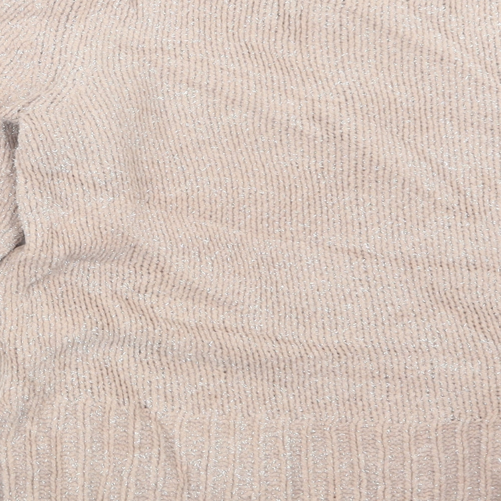 Oasis Womens Pink Knit Pullover Jumper Size XS