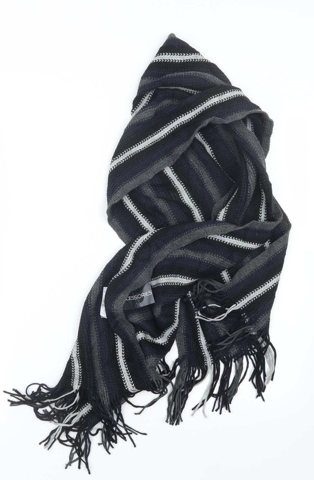 Matalan Mens Blue Knit Scarf One Size