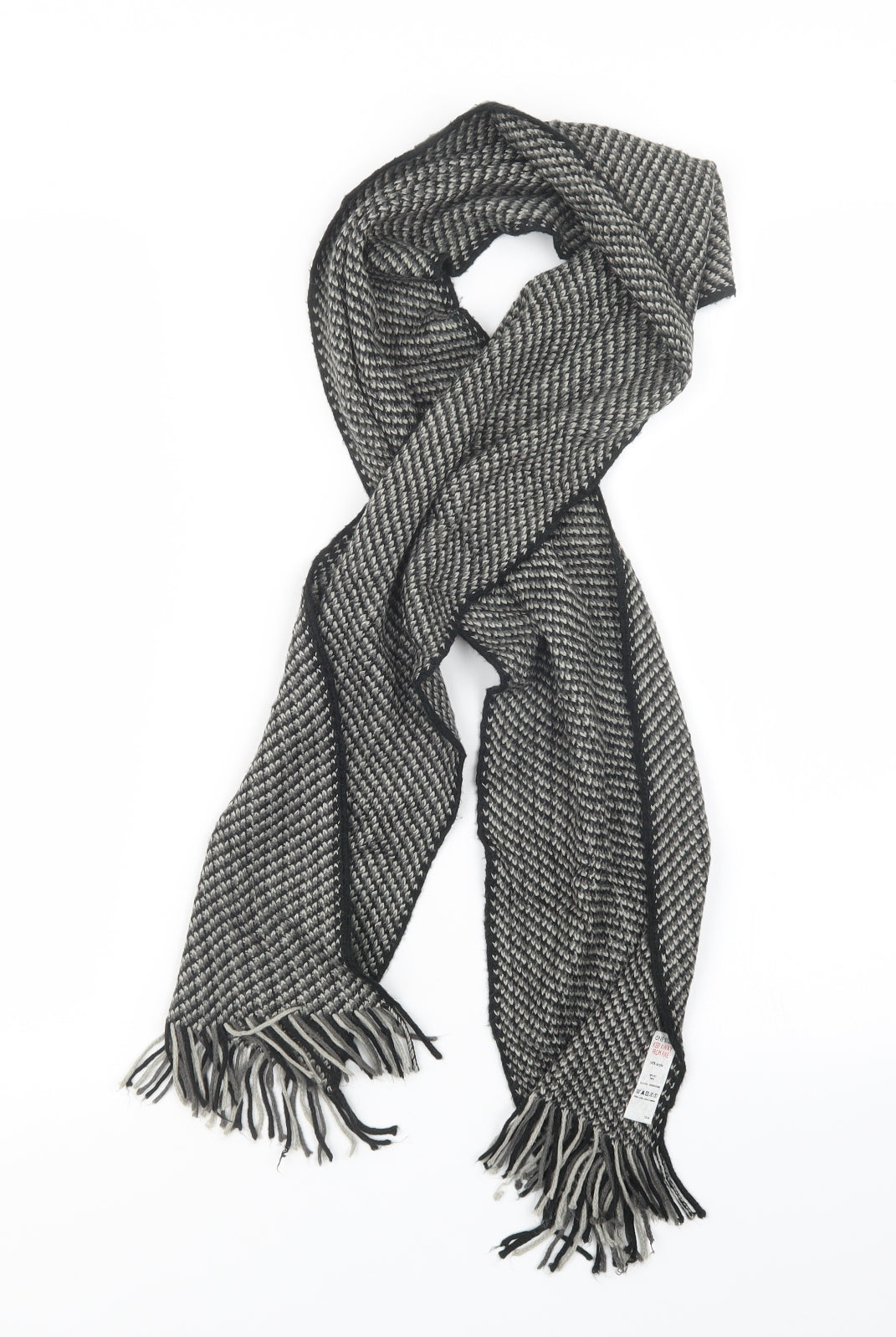 Preworn Womens Black Knit Scarf