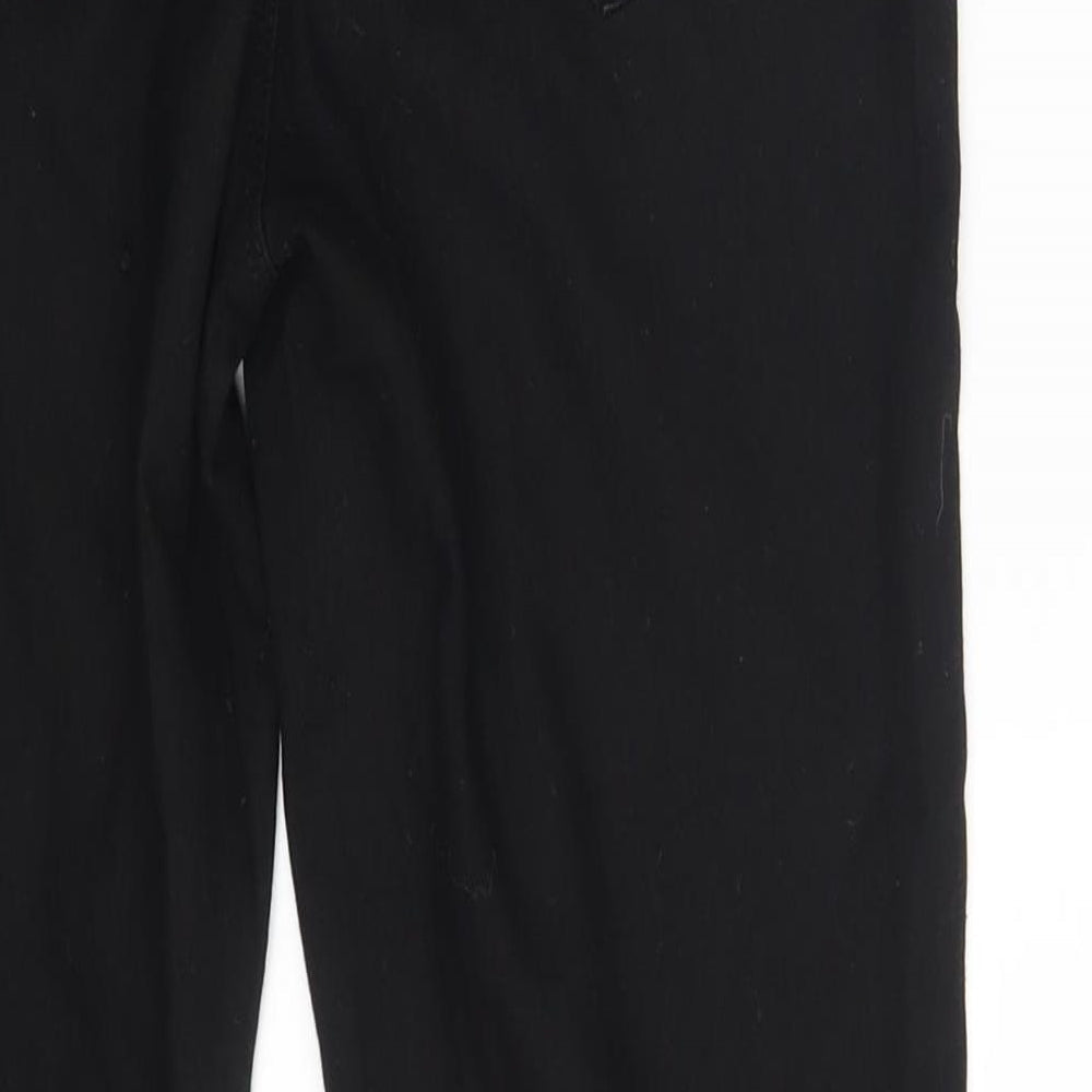 Denim & Co. Womens Black Denim Jegging Leggings Size 10 L29 in