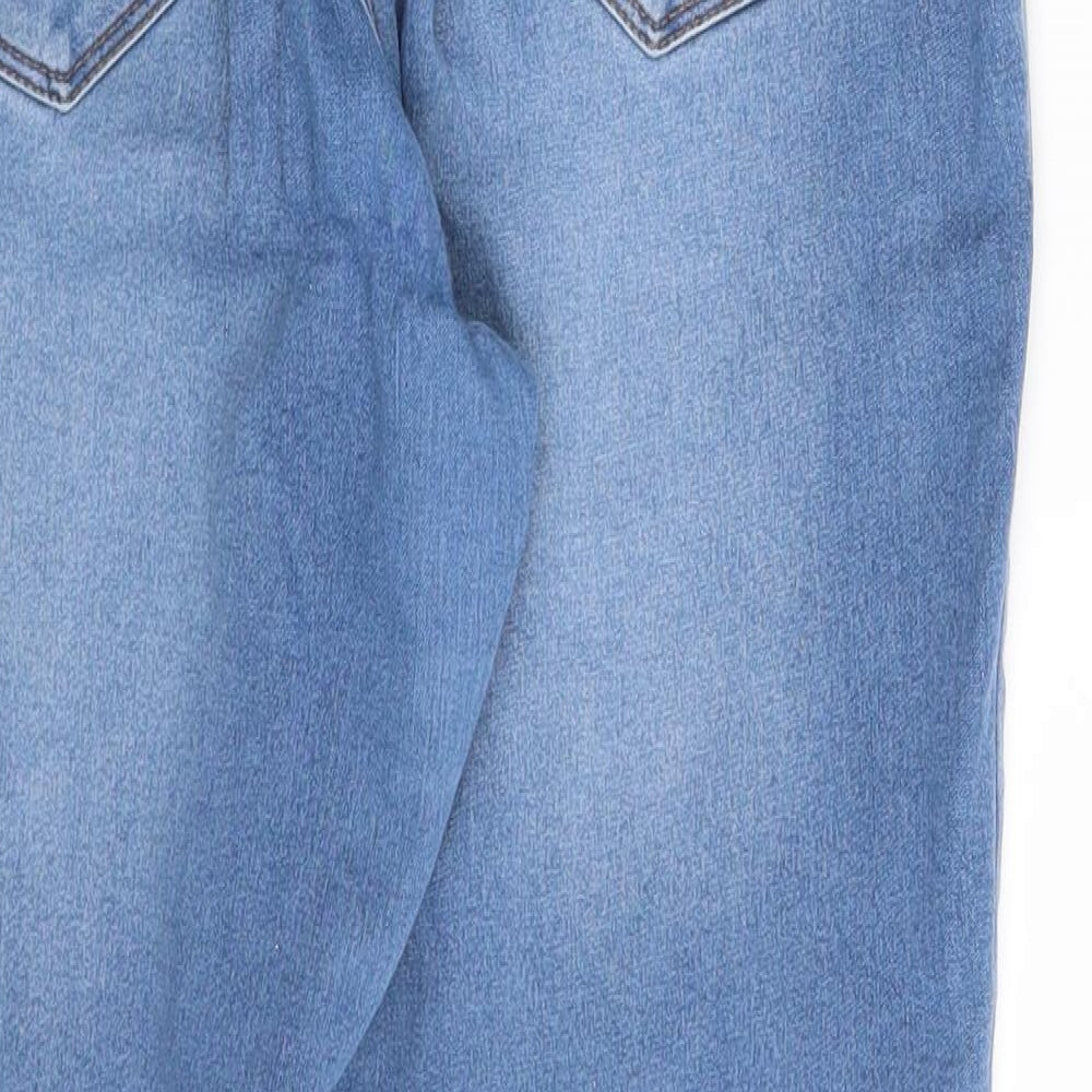 papay Womens Blue Denim Straight Jeans Size 12 L28 in