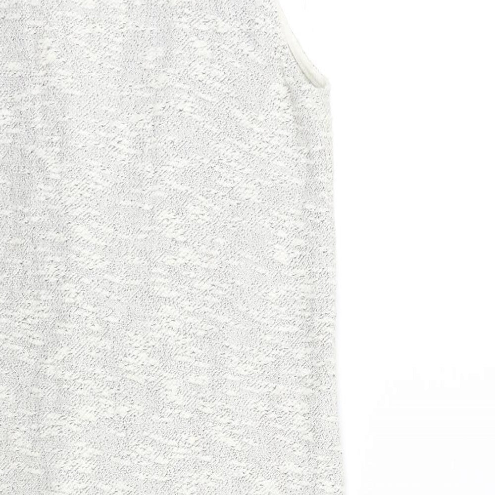 New Look Womens Grey Jacket Waistcoat Size 12
