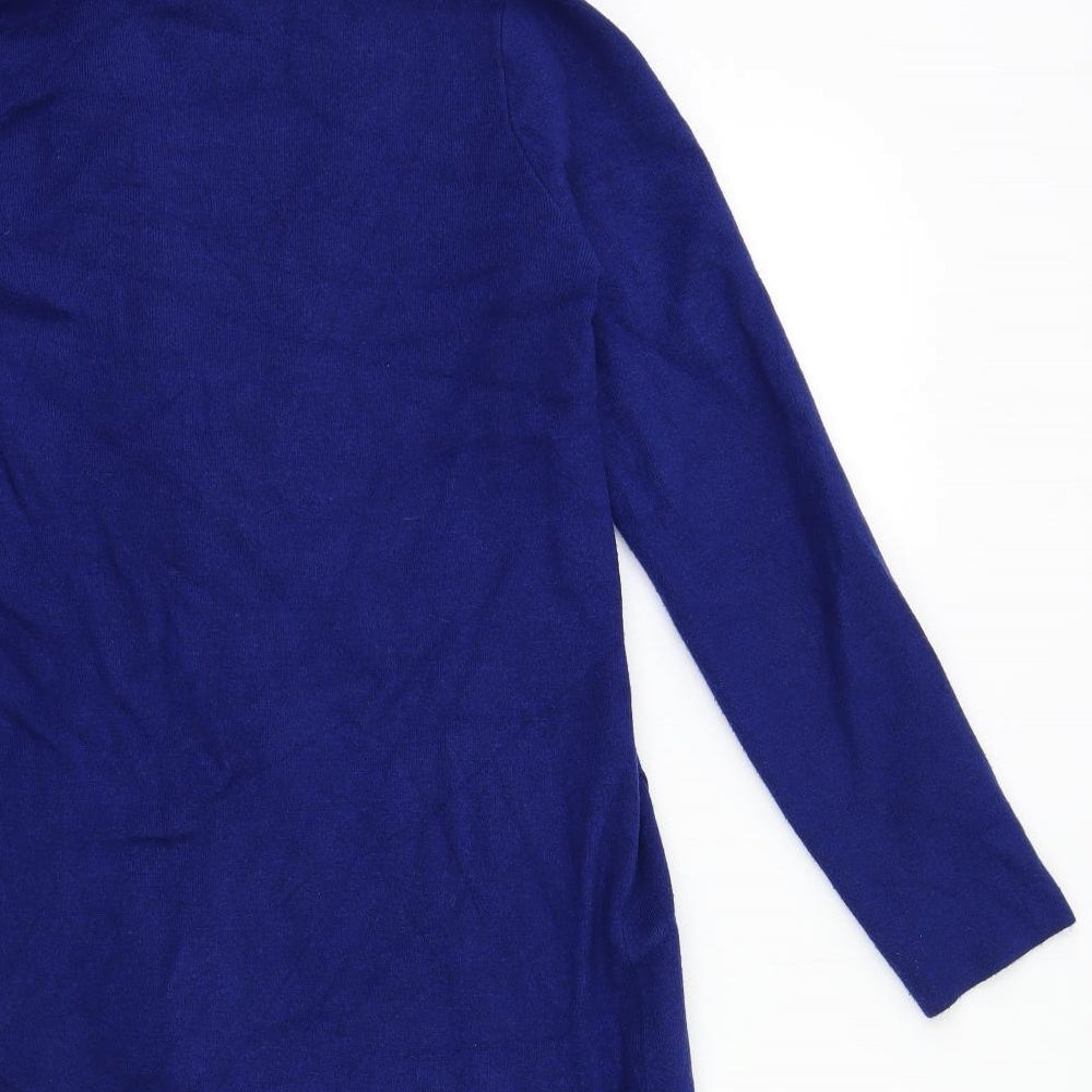 RESERVED Womens Blue Knit Cardigan Jumper Size L