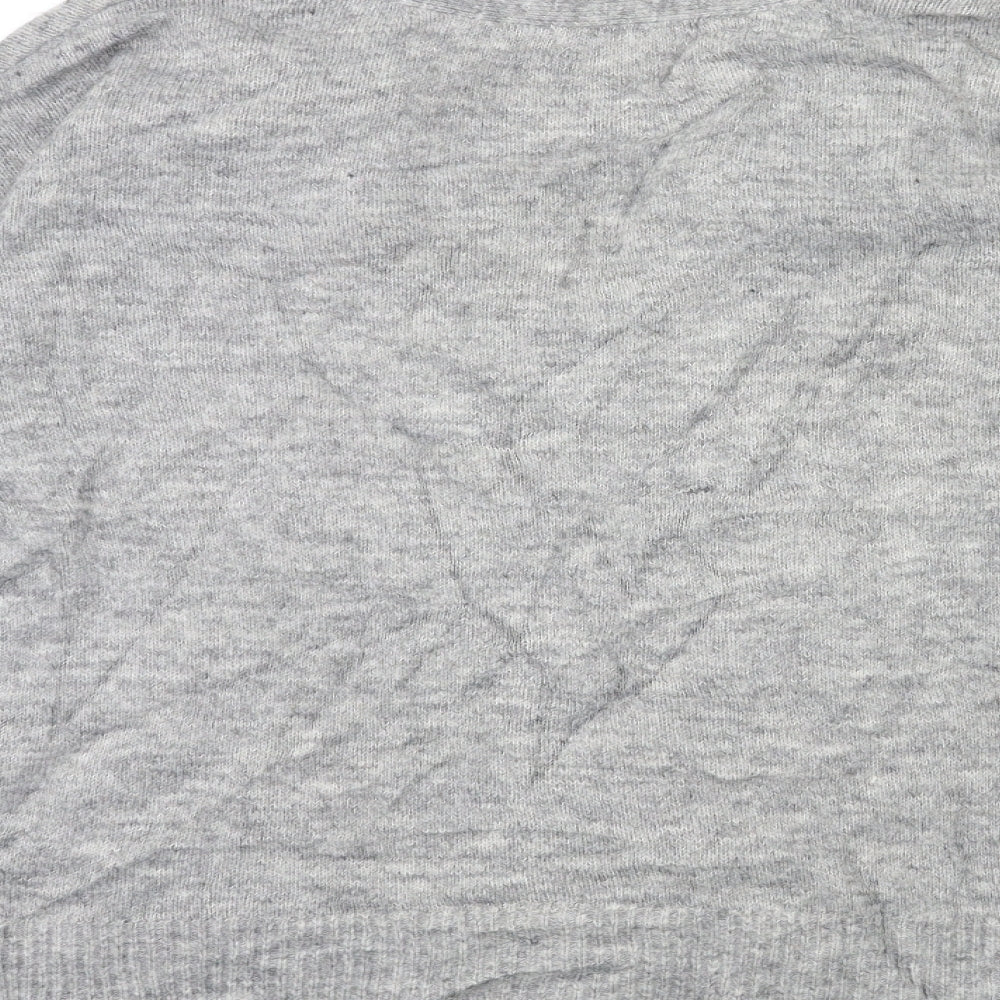 H&M Womens Grey Knit Pullover Jumper Size S
