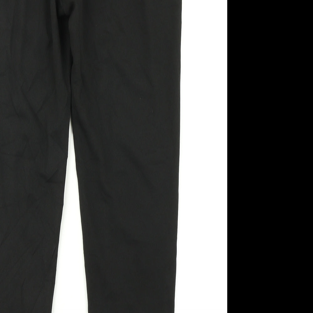 Boohoo Womens Black Dress Pants Trousers Size 12 L24 in