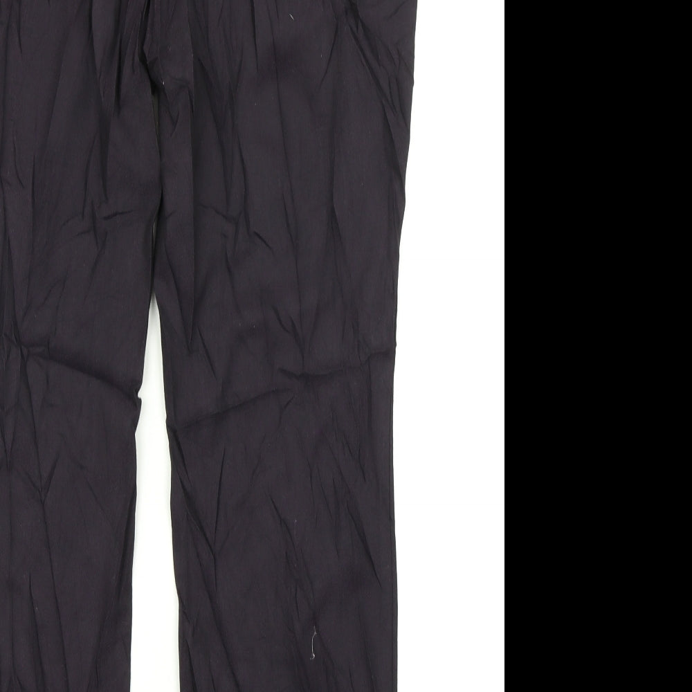Per Una Womens Purple Herringbone Dress Pants Trousers Size 36 in L29 in