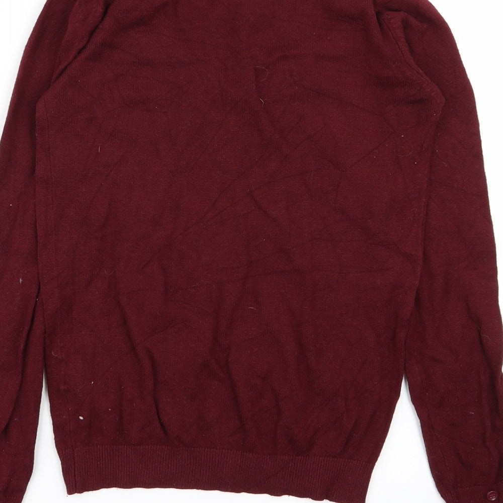 Pull&Bear Womens Red Pullover Jumper Size S
