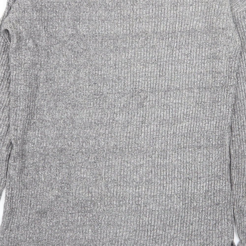 FOREVER 21 Womens Grey Basic T-Shirt Size M