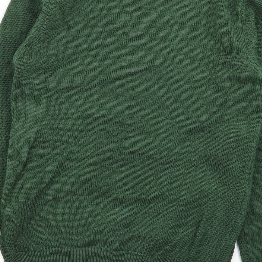 Cedarwood State Mens Green Polka Dot Pullover Jumper Size XS