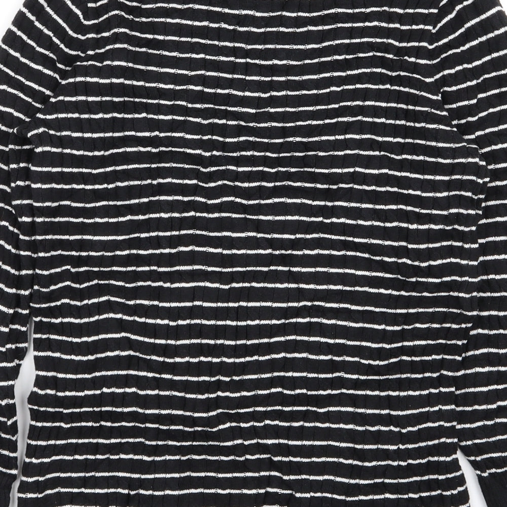 JNY Womens Multicoloured Striped Pullover Jumper Size S