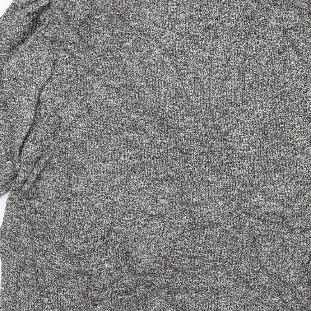 New Look Womens Grey Henley Jumper Size 12
