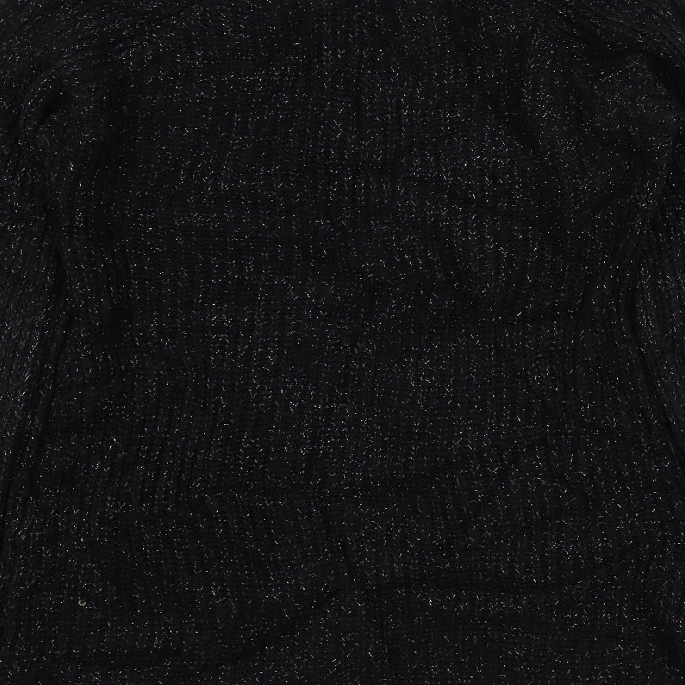qud london Womens Black Pullover Jumper Size M