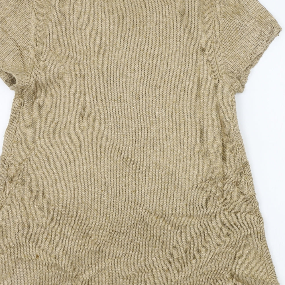 East Womens Brown Cardigan Jumper Size M