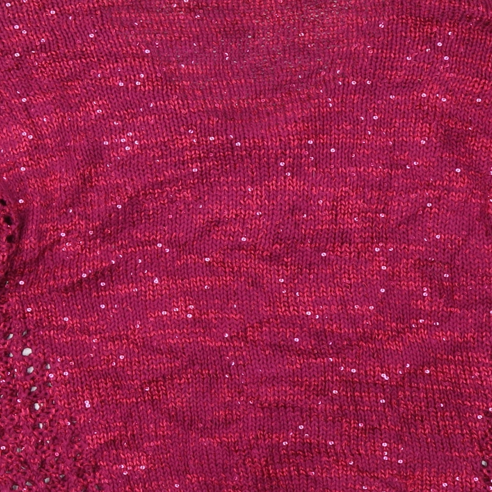 Marks & Spencer Womens Purple Basic T-Shirt Size 8