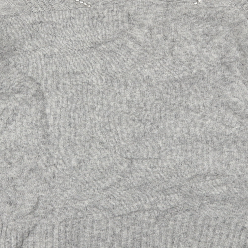 Next Womens Grey Pullover Jumper Size M