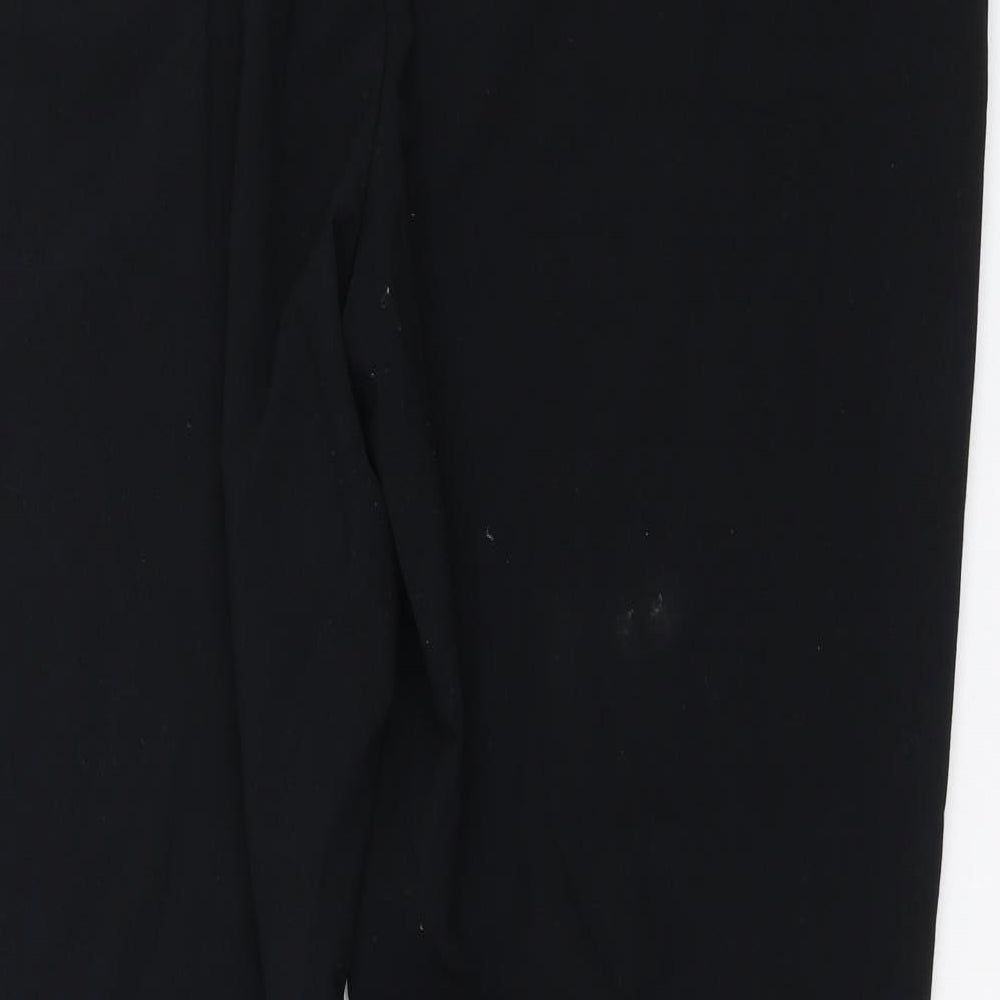 Preworn Womens Black Trousers Size 40 in L30 in
