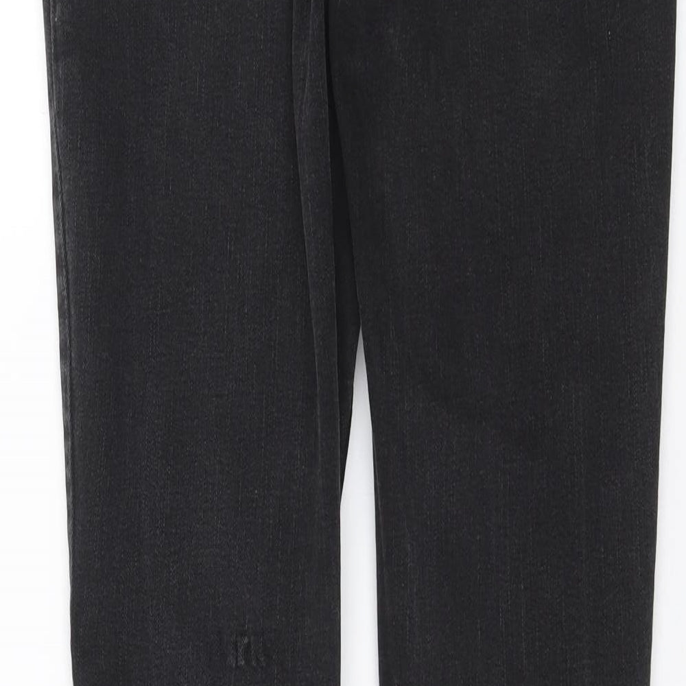 Nutmeg Womens Grey Denim Skinny Jeans Size 12 L28 in