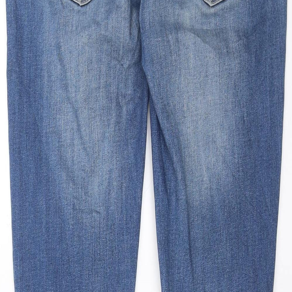 House Denim Womens Blue Denim Straight Jeans Size 8 L31 in