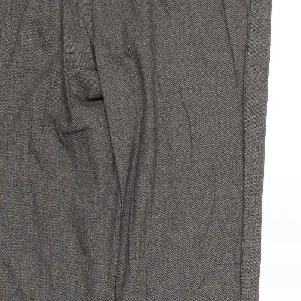 Marks & Spencer Womens Brown Trousers Size 12 L26 in