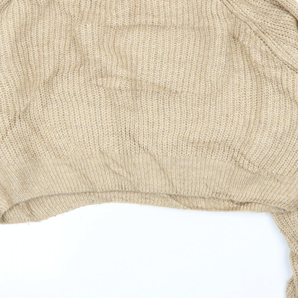 Topshop Womens Beige Pullover Jumper Size M