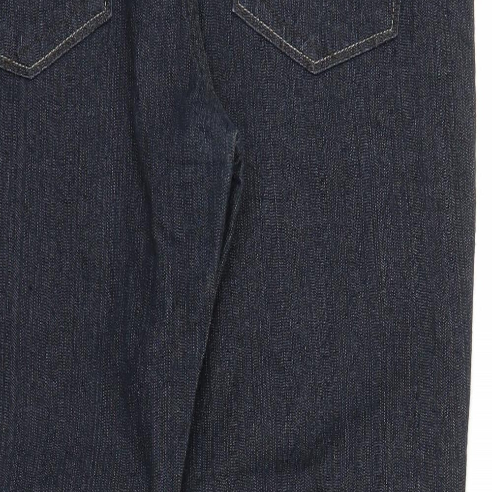Preworn Womens Blue Denim Straight Jeans Size 34 in L25 in