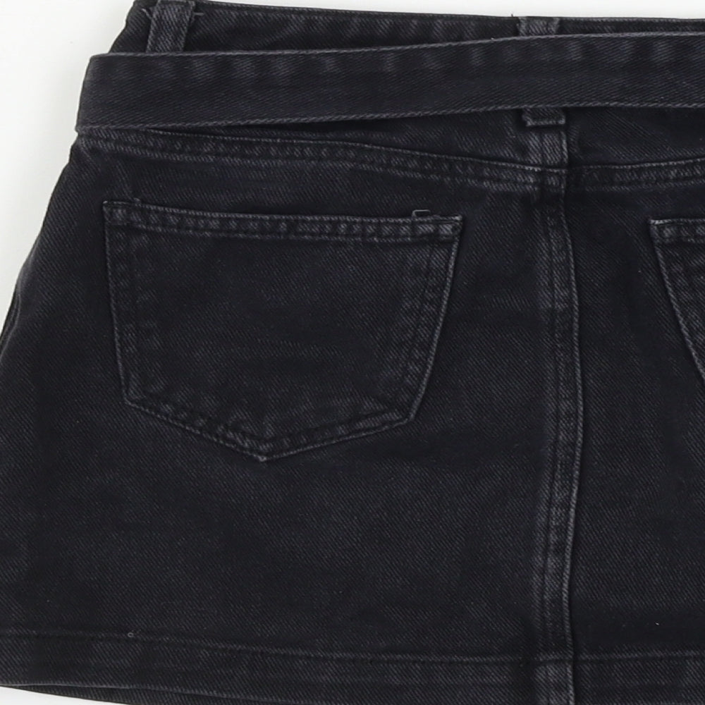 New Look Girls Black A-Line Skirt Size 9 Years