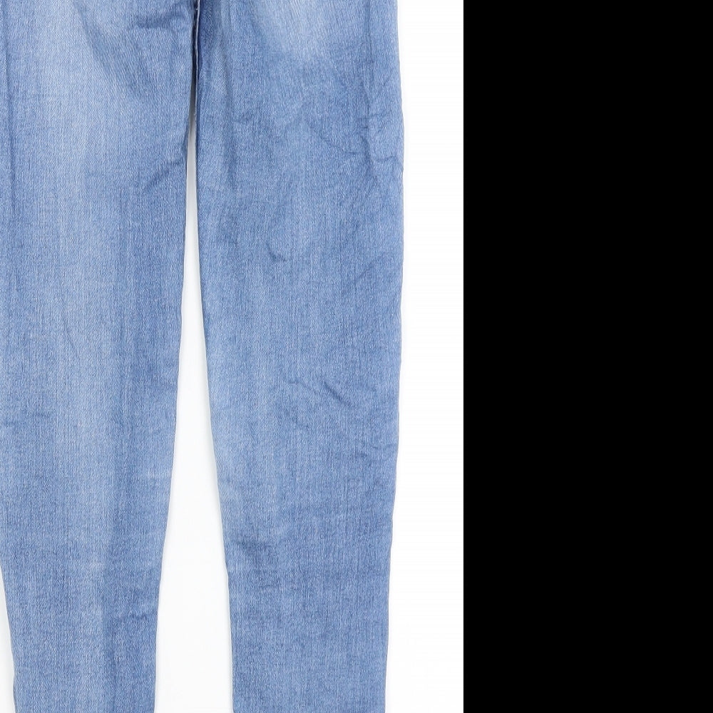 Divided Womens Blue Skinny Jeans Size 8 L28 in