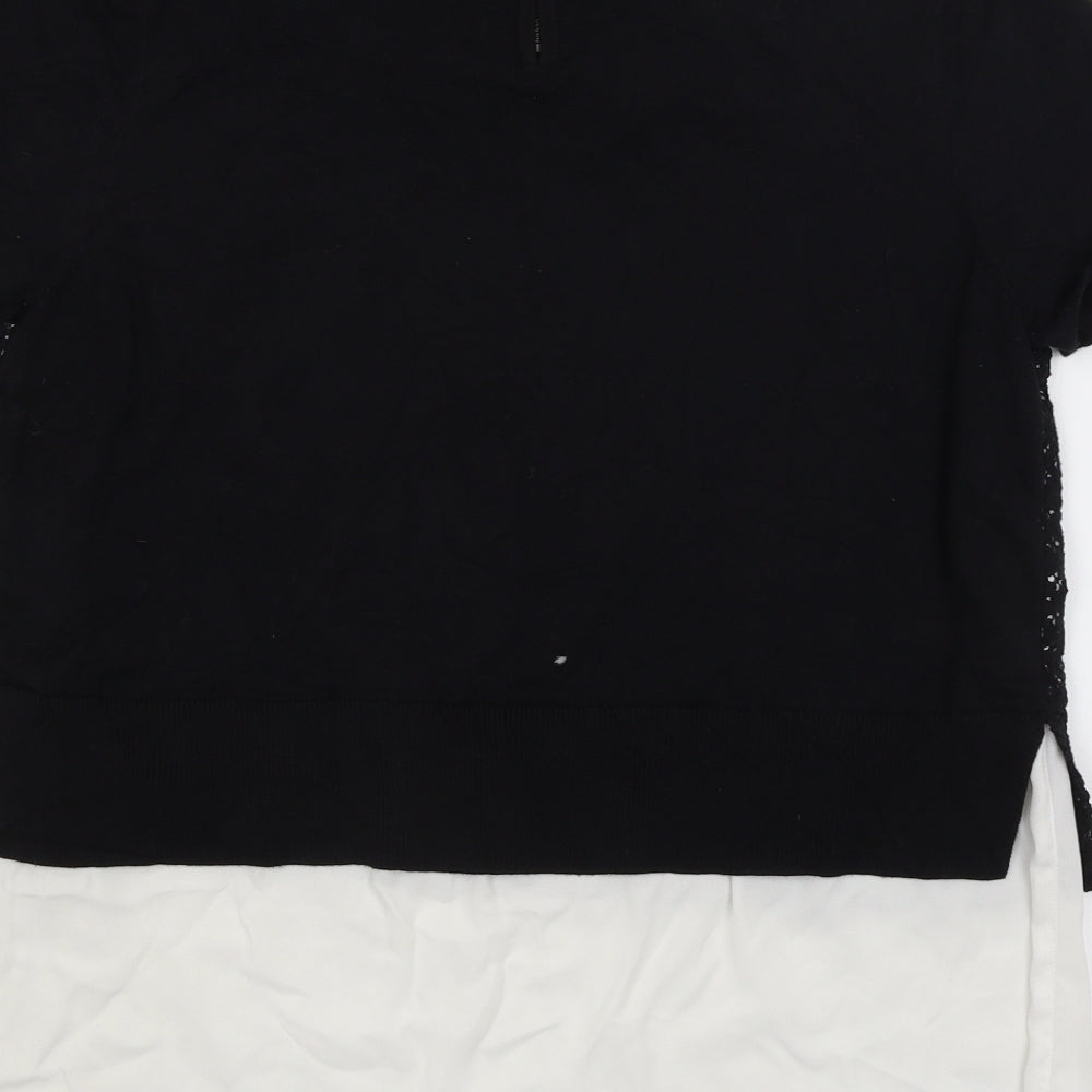 NEXT Womens Black Basic T-Shirt Size 12