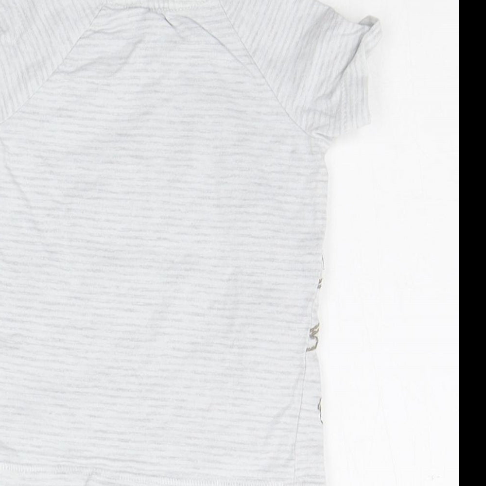 George Boys Grey Striped Basic T-Shirt Size 6-9 Months