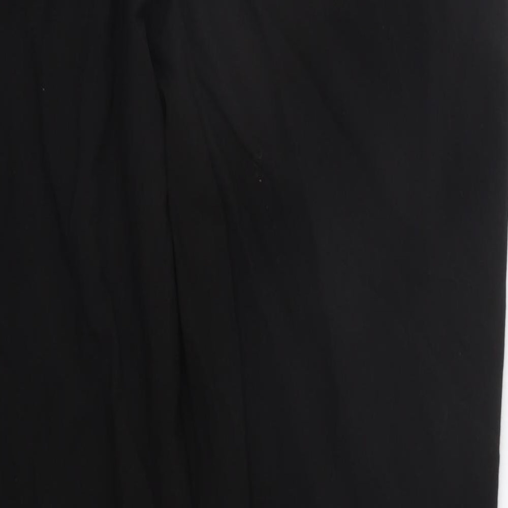 Bonmarché Womens Black Trousers Size 16 L25 in - Elastic Waist Band