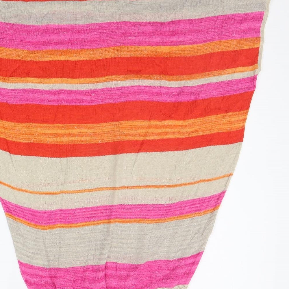 PLANET Womens Multicoloured Striped Pullover Jumper Size XS