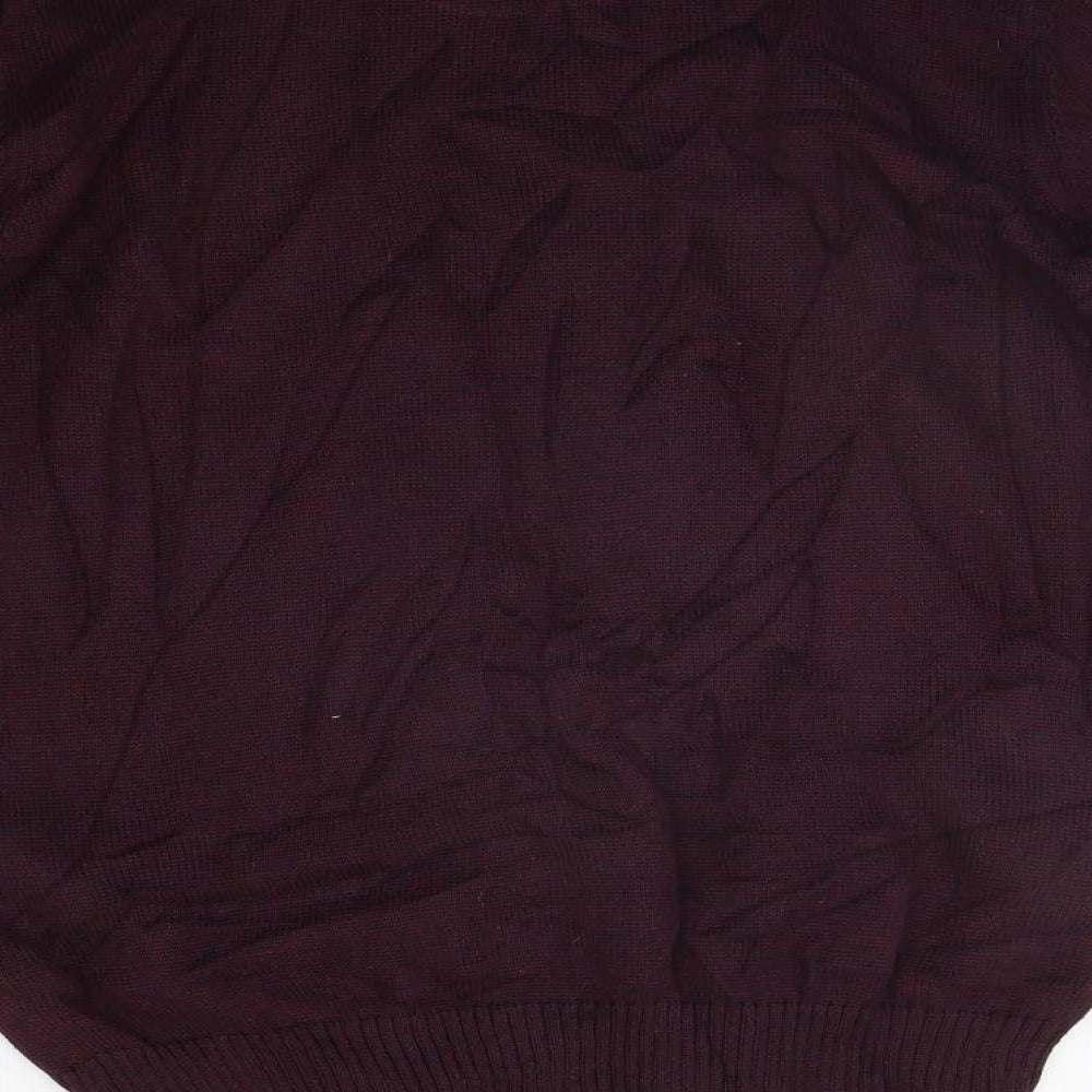 Maine Womens Purple Pullover Jumper Size S