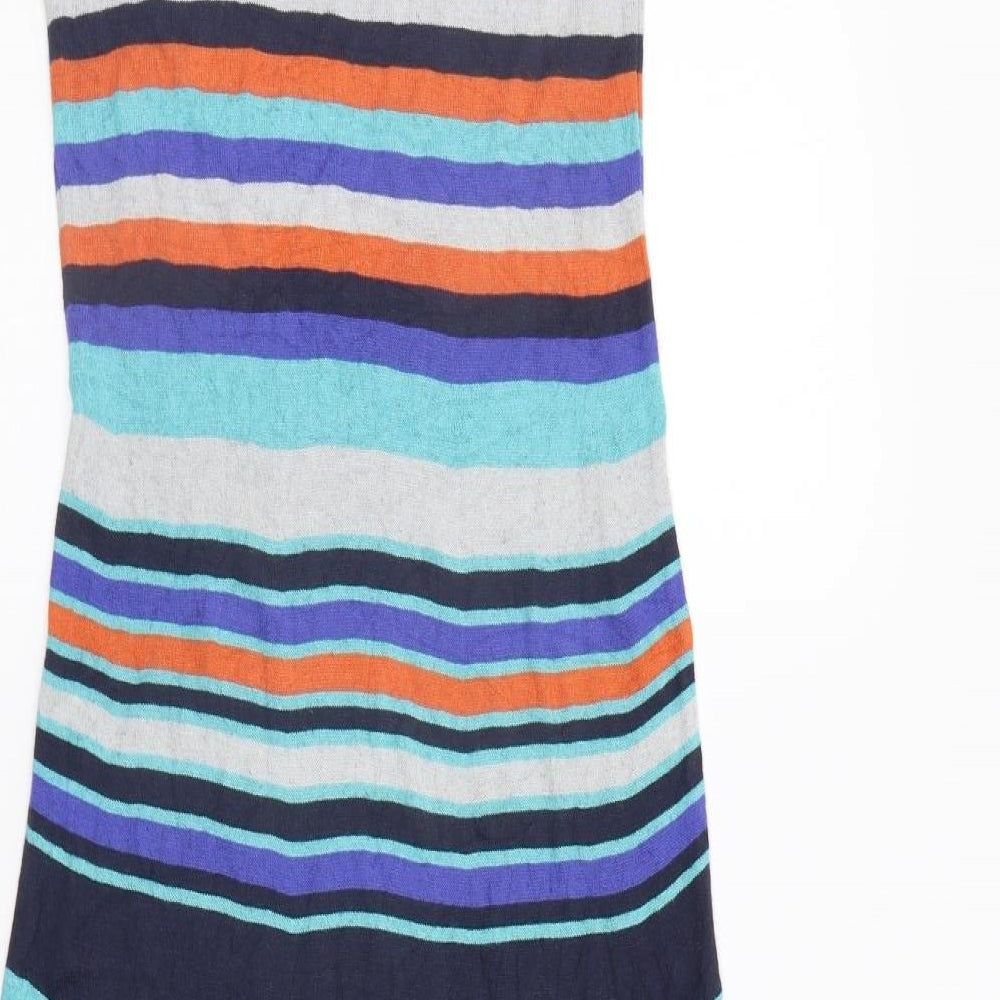Per Una Womens Multicoloured Striped Ball Gown Size 10