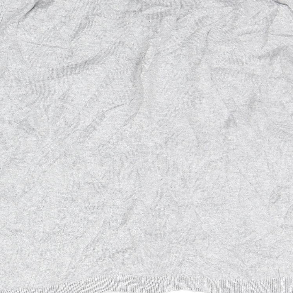Marks & Spencer Womens Grey Houndstooth Pullover Jumper Size 12