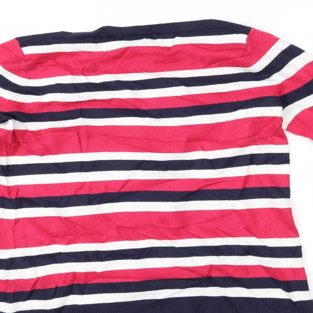 Papaya Womens Multicoloured Striped Basic Blouse Size 10