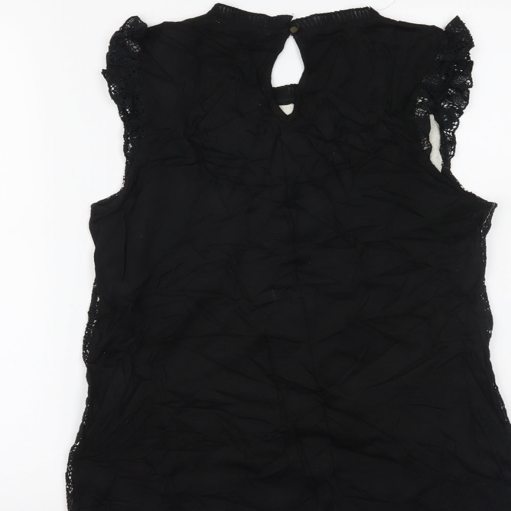Oasis Womens Black Basic Tank Size M