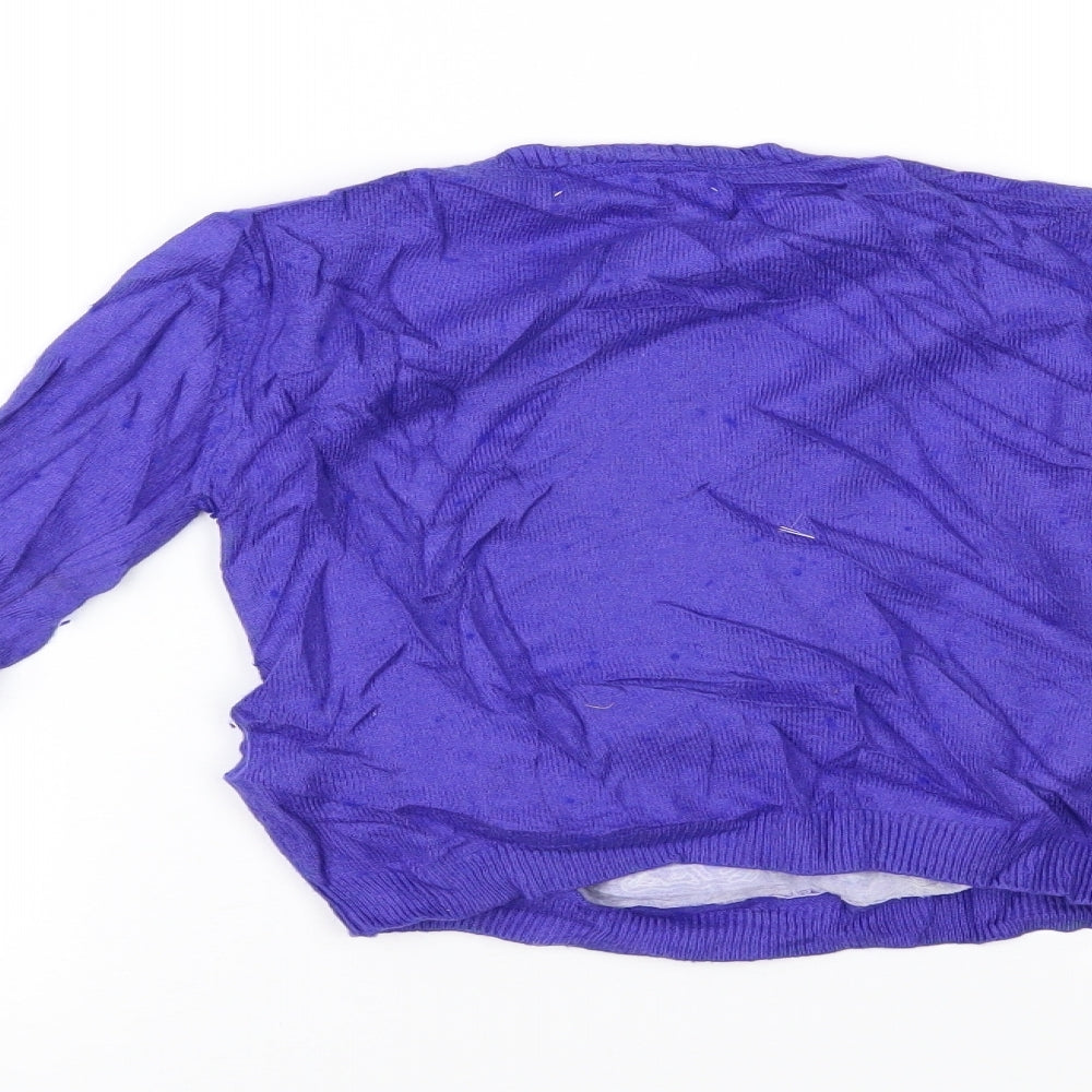 Marks & Spencer Girls Purple Basic Blouse Size 5-6 Years