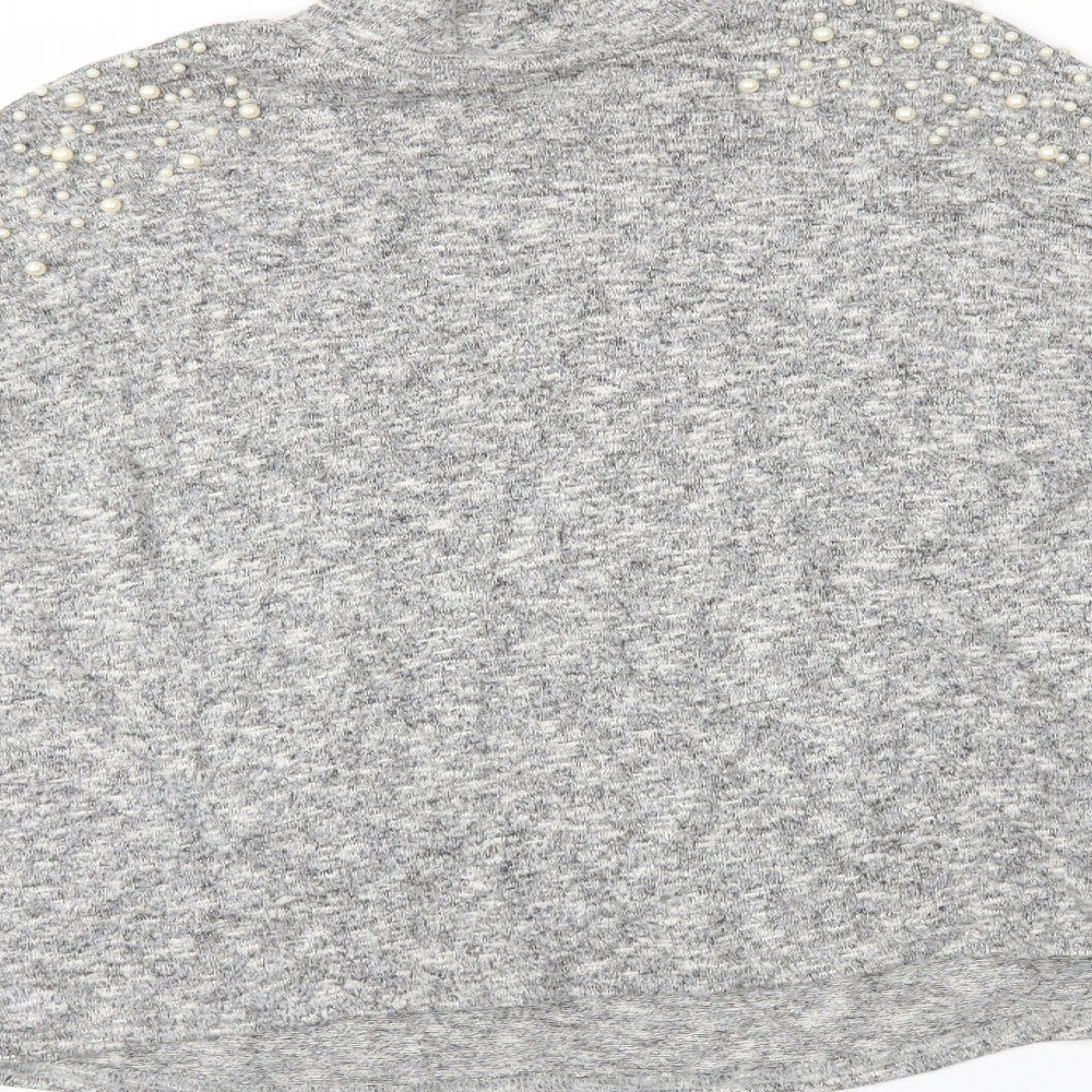 H&M Womens Grey Basic Blouse Size S