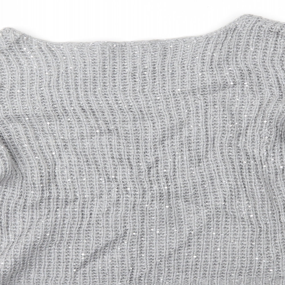Oasis Womens Grey Pullover Jumper Size S