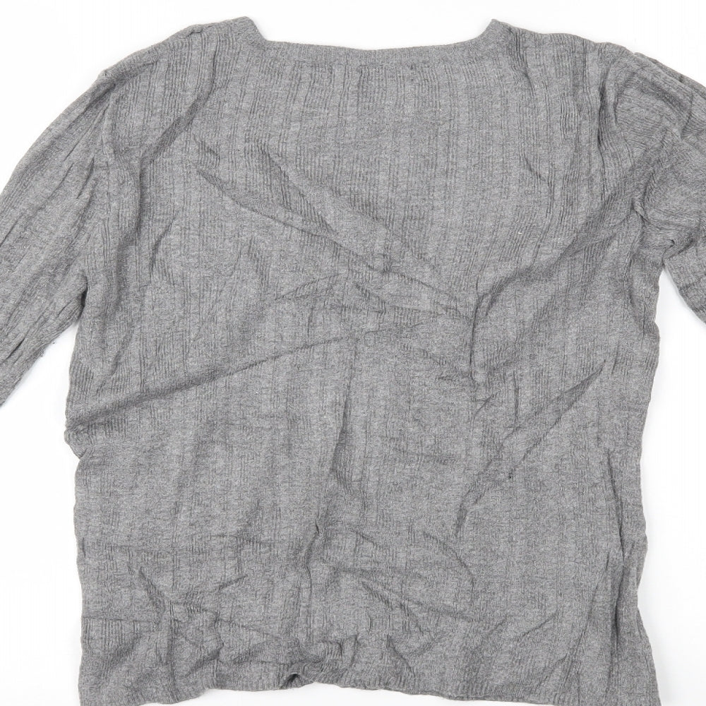 Primark Womens Grey Basic Blouse Size L