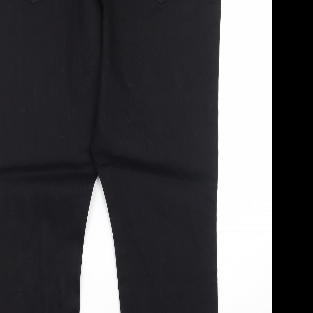 Preworn Womens Black Straight Jeans Size 34 L27 in