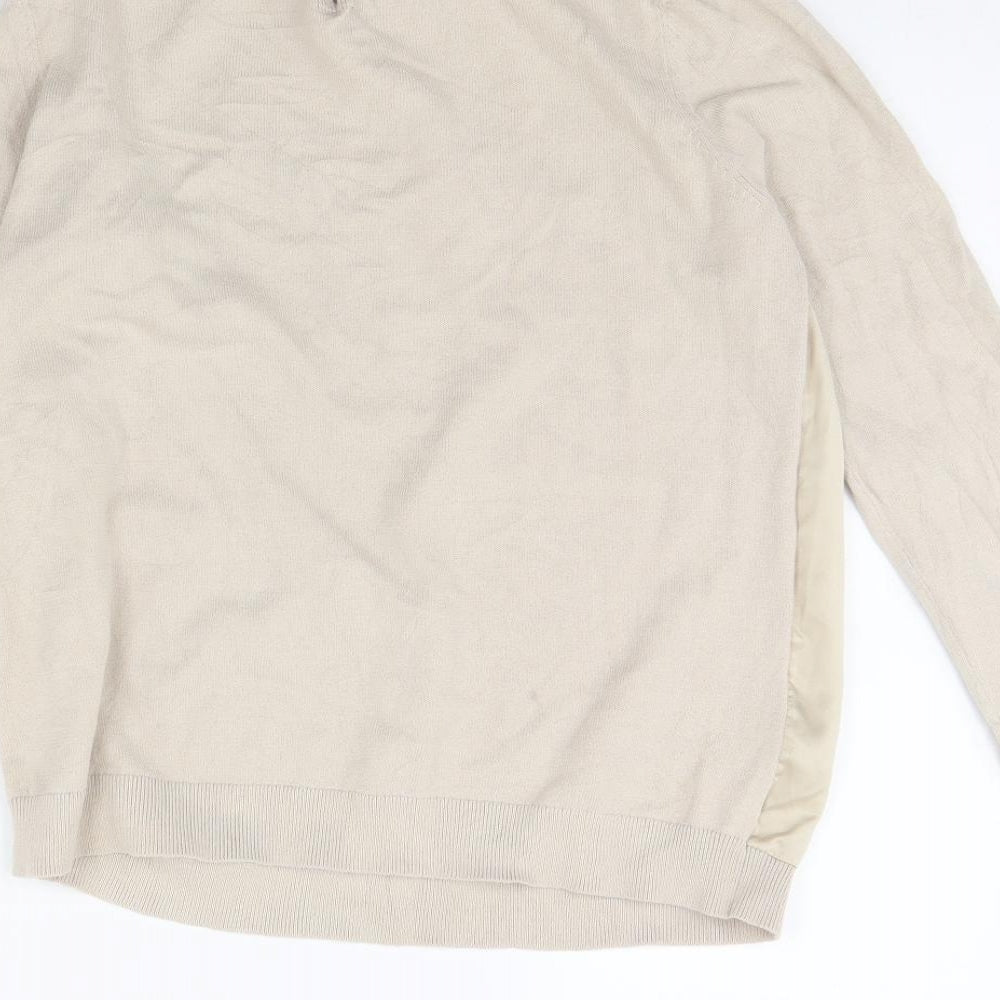 Warehouse Womens Beige Pullover Jumper Size 12