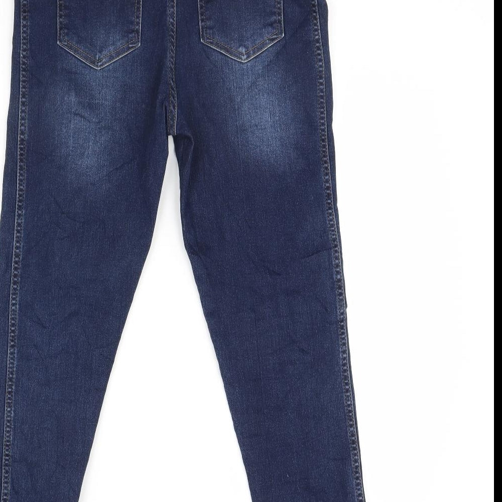 zente Womens Blue Denim Skinny Jeans Size S L27 in